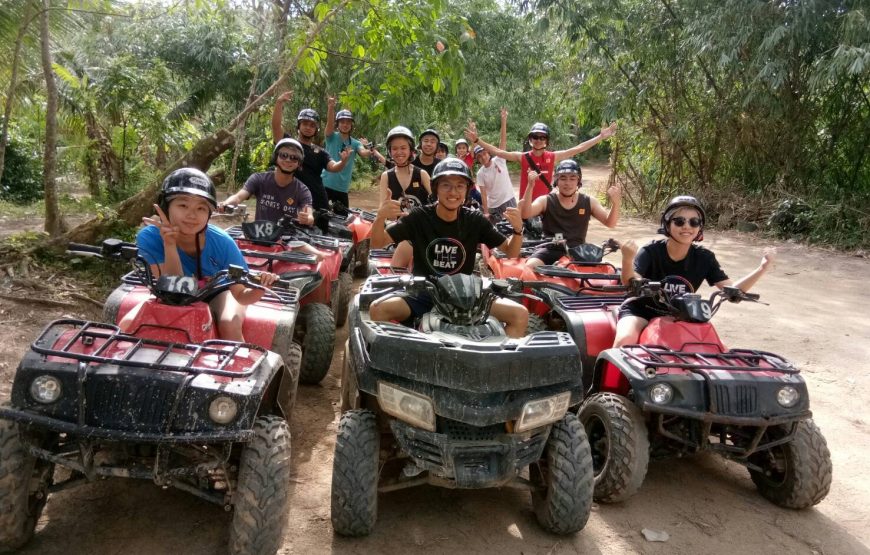 5KM Rafting, Zipline and ATV Adventure , Monkey Cave Tour from Phuket