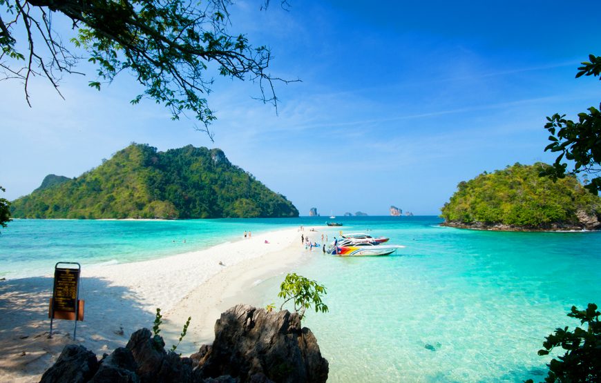 4 Islands Day Tour by Speed Boat from Krabi