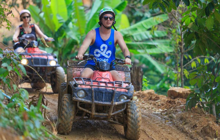 5KM Rafting, Zipline and ATV Adventure , Monkey Cave Tour from Phuket