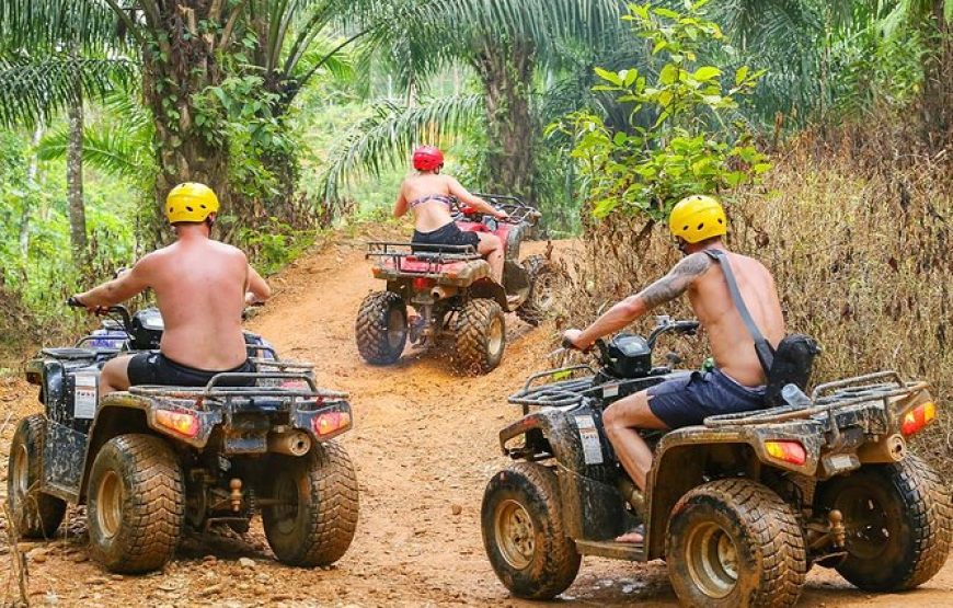 5KM Rafting, Zipline and ATV Adventure , Monkey Cave Tour from Phuket