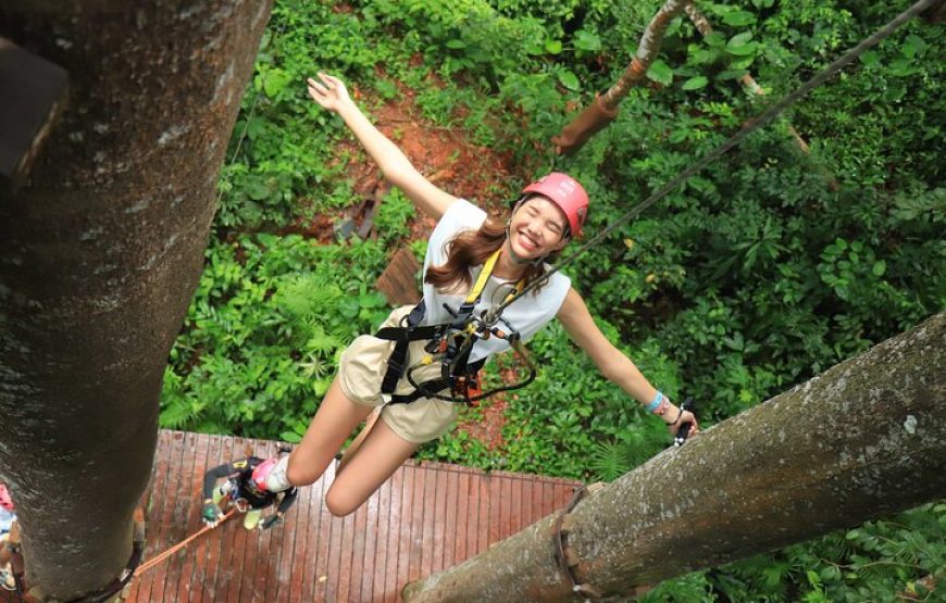 5KM Rafting, Zipline and ATV Adventure , Monkey Cave Tour from Phuket